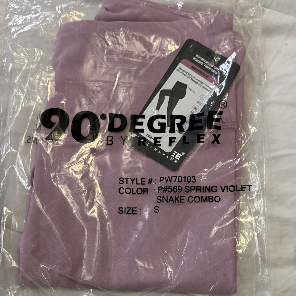 90 Degree By Reflex Lavender Leggings